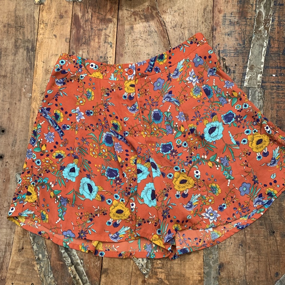 Colorful flower shorts